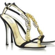 crno-zlatno marina - Sandals - 