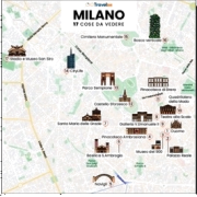 mappa Milano - Ilustracije - 