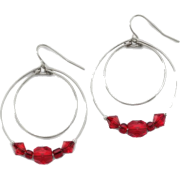red - Earrings - 