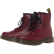 maroon doc martens - Boots - 