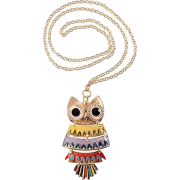 Cute  Owl Pendant  Nacklace - Necklaces - $5.99 