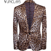 Men's Leopard Print Suit Blazer Jacket - Jaquetas - 