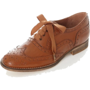 Brown Leather Classic Brogue - Scarpe - 