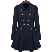 navy blue coat with double breasted - Jakne i kaputi - 