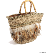 ALBA ROSA (アルバローザ)gypsyhood：フェザーマルシェBAG【001-08842】 - Hand bag - ¥12,600  ~ $111.95