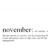 november lettering - Textos - 