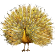 peacock gold  - Животные - 
