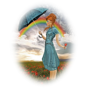 png, woman, rain, spring, donna - Menschen - 