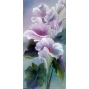 purple floral background - Illustrazioni - 