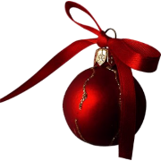 red christmas ornament - Предметы - 