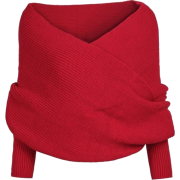 red sweater - Pullovers - 