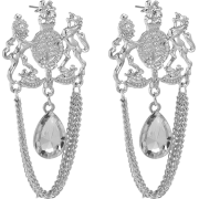 retro palace style water drop inlaid glass alloy hollow earrings wholesale NHXR6 - Kolczyki - $1.33  ~ 1.14€