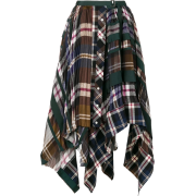 sacai plaid pleated skirt  - Saias - $1,225.00  ~ 1,052.13€