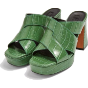 sandalias verdes - Platforme - 
