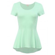 savoir faire Rayon High Low Peplum Top - Рубашки - короткие - $12.00  ~ 10.31€