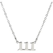 simple fashion angel 000-999 stainless steel number necklace wholesale nihaojewe - Breloczki - 