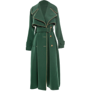 soolinen Patchwork Long Sash Trench Coat - Jacken und Mäntel - 