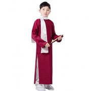 springcos Chinese Costumes Boys Robe Long Gown Kids Fancy Dress - 连衣裙 - $37.99  ~ ¥254.55