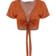 strap gilding short-sleeved cardigan - Cardigan - $19.99  ~ 17.17€