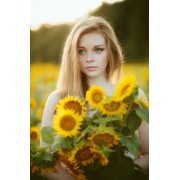 sunflower field summer makeup photoshoot - Minhas fotos - 