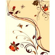 floral pozadina - Background - 200,00kn  ~ $31.48
