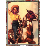 western girl - Illustrations - 500,00kn  ~ $78.71