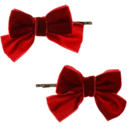 Red Velvet Bow Clips - Modni dodatki - 