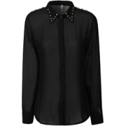 top (studded collar) - Топ - 