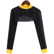 turtleneck long sleeve hit color T shirt - Košulje - kratke - $19.99  ~ 126,99kn