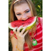 watermelon girl, eyeliner makeup idea - Mis fotografías - 