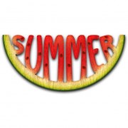 watermelon summer - 插图用文字 - 