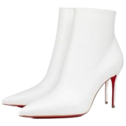 white ankle boots - Čizme - 