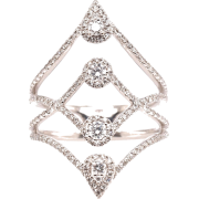 white cold cocktail ring c2000 - Prstenje - 