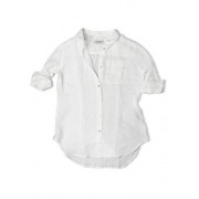 white linen blouse - 长袖衫/女式衬衫 - 