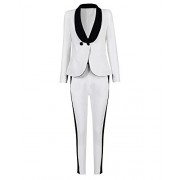 whoinshop Long Sleeves Two Piece Office Jacket and Pants Lady Blazer Business Suit Set - Abiti - $68.00  ~ 58.40€
