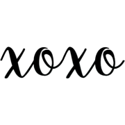 xoxo - 插图用文字 - 