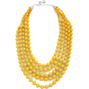 yellow necklace - Ogrlice - 