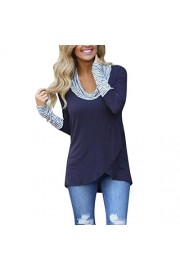 2018 Women O-Neck Blouse Stripe Long Sleeve Tops Sweatshirt Pullover Shirt by Topunder - My look - $12.90 
