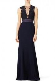 Abaowedding Women's Lace Deep V Neck Evening Dress Mermaid Long Formal Prom Gown Black US 6 - Mi look - $55.99  ~ 48.09€
