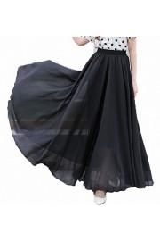 Afibi Womens Chiffon Retro Long Maxi Skirt Vintage Dress - Moj look - $18.59  ~ 15.97€