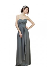 Alicepub Long Bridesmaid Dress Strapless Evening Gown A-Line Party Prom Dress for Women - Mój wygląd - $139.99  ~ 120.24€