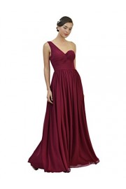 Alicepub Women's Bridesmaid Dress One Shoulder Evening Dress Long Party Prom Dress - Mój wygląd - $139.99  ~ 120.24€