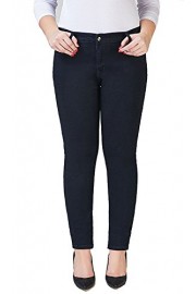 Allonly Women's Fashion Stretch High Waisted Jeans Pants Plus Size Big and Tall - Moj look - $22.99  ~ 19.75€