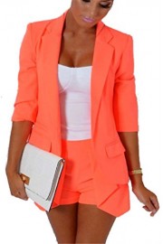Allonly Women's Sexy Long Sleeve Blazer Hot Slim Light Weighted Jacket - Moj look - $17.50  ~ 15.03€