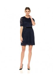 Amazon Brand - Lark & Ro Women's Half Sleeve Stretch Lace Dress - My时装实拍 - $21.75  ~ ¥145.73
