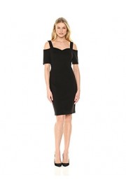 Amazon Brand - Lark & Ro Women's Short Sleeve Cold Shoulder Dress with Bardot Neckline - My look - $11.15  ~ £8.47
