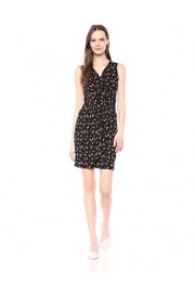 Amazon Brand - Lark & Ro Women's Sleeveless V-neck Gathered Faux Wrap Dress - My时装实拍 - $29.00  ~ ¥194.31