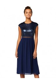 Amazon Brand - Truth & Fable Women's Lace Trim Bridesmaid Midi Dress - Il mio sguardo - $58.10  ~ 49.90€