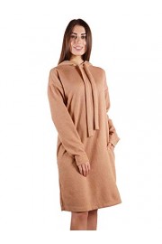 Anna-Kaci Womens Casual Long Sleeve Hoodie Tunic Pullover Pockets Sweater Dress - My look - $39.99 