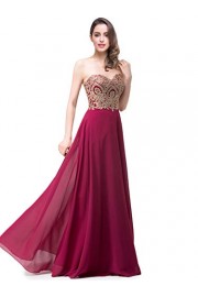 Babyonline Women Lace Chiffon Prom Dress Long Ball Party Gown - Myファッションスナップ - $37.99  ~ ¥4,276